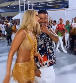 Yasmin Brunet e Xamã se reencontraram no Carnaval 2023 (Divulgação)
